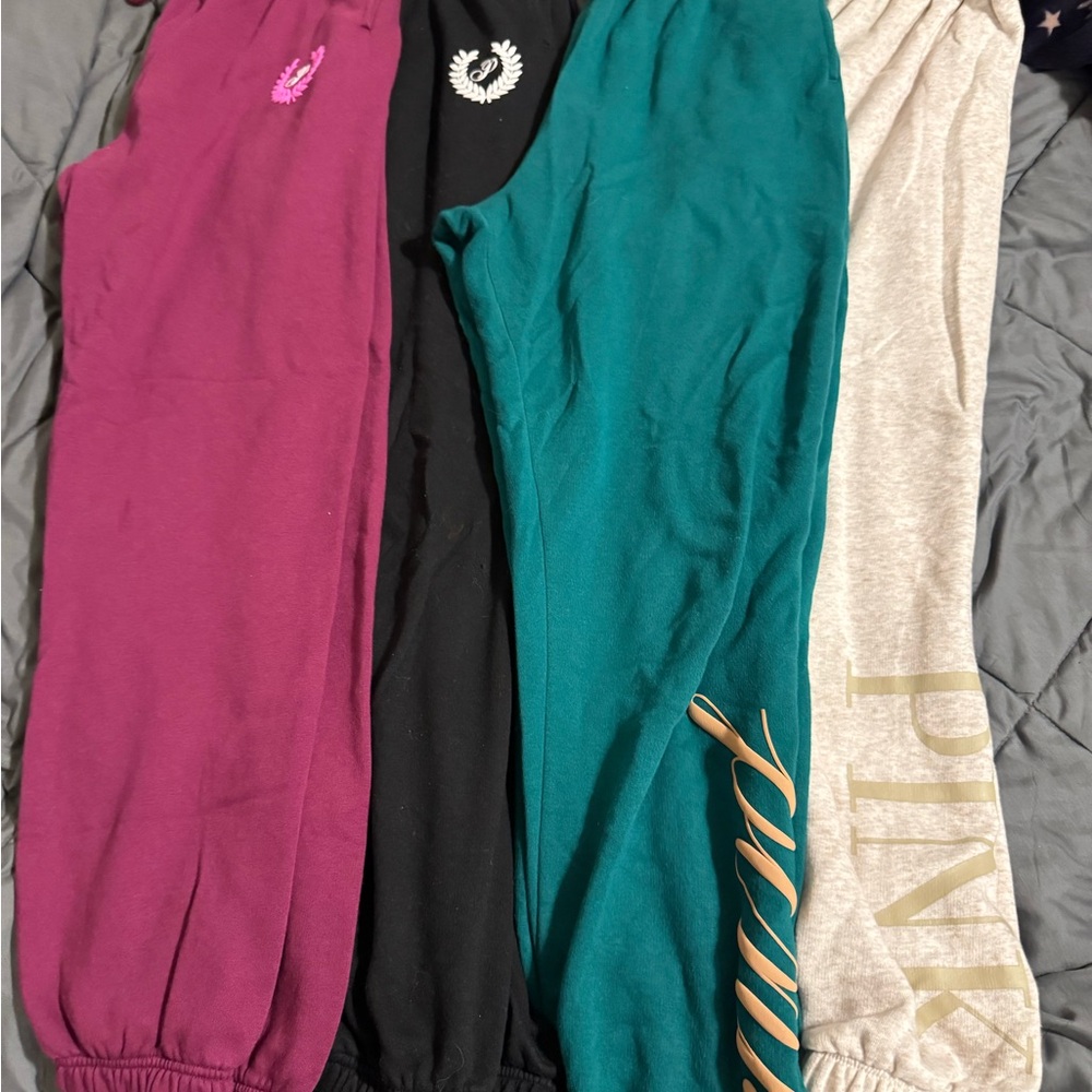 4 VS sweatpants purple green black oatmeal